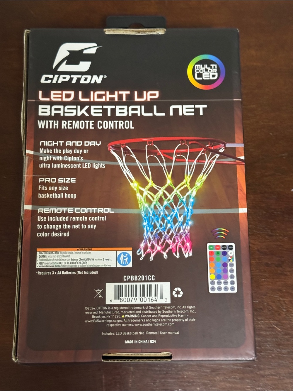 LED Light Up Basketball Net - Multicolor - Picture 2 of 2